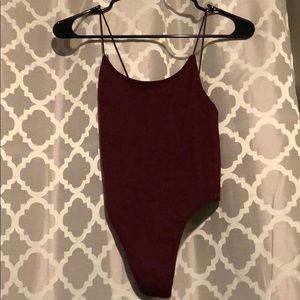 Cranberry Forever 21 Bodysuit